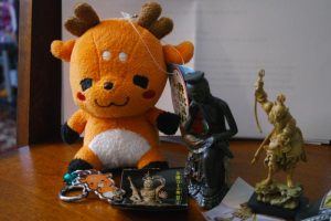 The best part is the deer charm features the deer nomming on some crackers.