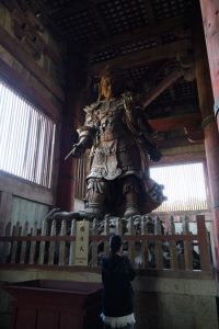 Several not-as-tall guardians flanked Buddha to keep company/fight off any bad spirits.