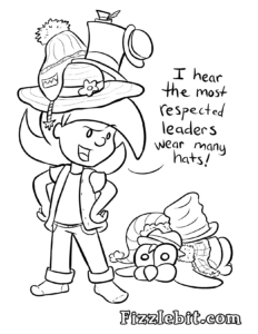 Wearing a pile of hats on your head also is good for your posture.