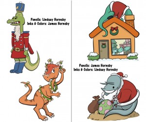 This year's Dino/Christmas lineup and credits....