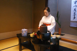 The Tea Master was very studious and careful with her tea-making process.