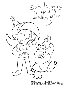 New Year's Parties with sparkling cider are awesome.