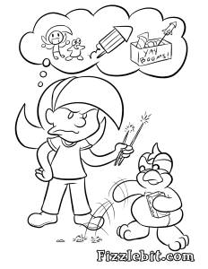 You don't get big boom fireworks until you're older apparently