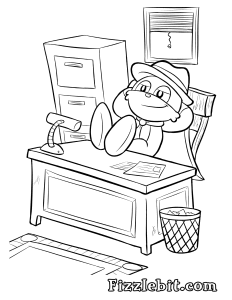 McTuffin: Private Eye, PAKOWS the bad guys, when he's not chilling.