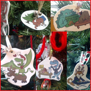 The 2015 Dinosaur (Mostly) Ornaments Tree Collage!