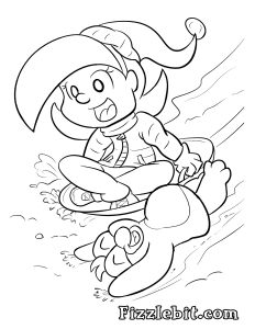 Sledding on your back is safer than metal discs!