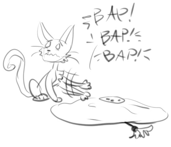 The desire for more Mystery leads to cats bapping the toy when it's off to get it turned on by The Humans.